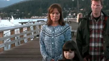 Carroll Reed Cardigan worn by Audrey Elmer's Mom as seen in Supernatural (S04E08)