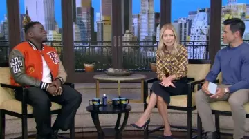 Aries Premium Varsity Jacket worn by Daniel Kaluuya as seen in LIVE with Kelly and Mark on January 9, 2024