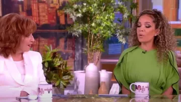 Victoria Beckham Gathered Dolman Sleeve Dress worn by Alyssa Farah as seen in The View on January 9, 2024