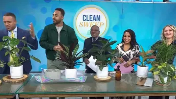 Veste Noah Solid Ricky en vert portée par Hilton Carter comme on le voit dans Aujourd’hui le 10 janvier 2024