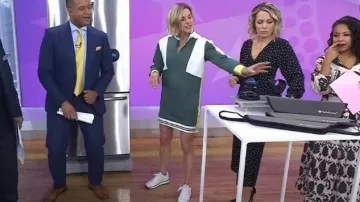 Baskets Longchamp Le Pliage Collection portées par Liz Baker Plosser comme on le voit dans Aujourd’hui le 10 janvier 2024