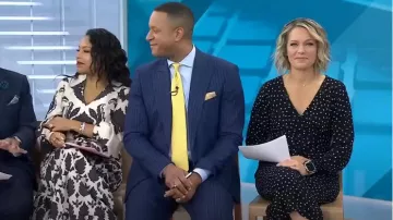 Eliza J Faux Wrap Crop Jumpsuit worn by Dylan Dreyer as seen in Today on January 10, 2024