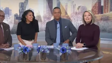 Eliza J Turtleneck Sweater Dress worn by Dylan Dreyer as seen in Today on January 11, 2024