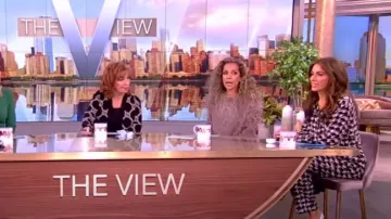 Anine Bing Aiden Shirt worn by Alyssa Farah as seen in The View on January 11, 2024