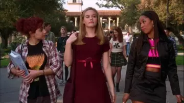 Vintage 90s Burgundy Dress worn by Cher (Alicia Silverstone) as seen in Clueless movie