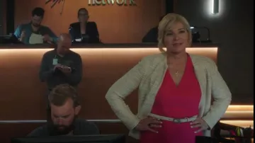 Gucci Leather with Square G Buckle worn by Margaret Monreaux (Kim Cattrall) as seen in Filthy Rich (S01E01)