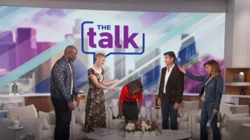 Paisley & Gray Hyde Bomber Jacket worn by Akbar Gbaja-Biamila as seen in The Talk on January 2, 2024