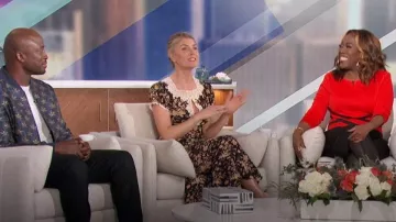 Vfshow Colorblock Front Zipper Work Office Business Party Bodycon Pencil Dress worn by Sheryl Underwood as seen in The Talk on January 2, 2024