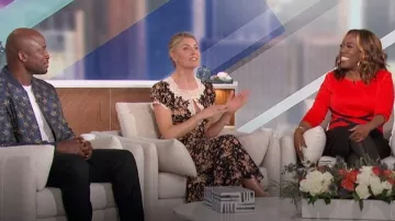 Doen Emeline Dress worn by Amanda Kloots as seen in The Talk on January 2, 2024