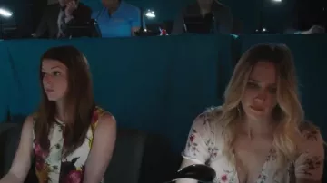 Forever 21 Smocked Flo­ral Top worn by Rachel (Aqueela Zoll) as seen in Filthy Rich (S01E09)