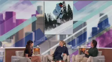 Valentino Glaze Tweed Playsuit worn by Nina Dobrev as seen in The Talk on January 4, 2024