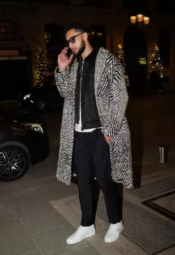 Prada All White Triangle Logo 'Downtown' Sneakers worn by Ben Simmons on the Instagram account @bensimmons