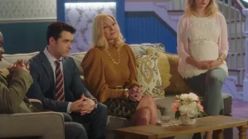 Ulla Johnson Tatum Sweater worn by Margaret Monreaux (Kim Cattrall) as seen in Filthy Rich (S01E06)