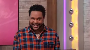 Sthuge Long Sleeved Plaid Shirt worn by Jawn Murray as seen in Sherri on January 11, 2024