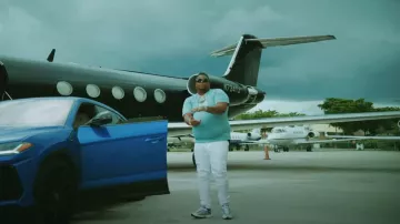Amiri Mx1 Skinny Jeans porté par Big Homiie G en Big Homiie G - On A Jet