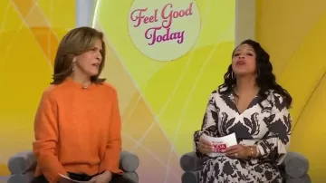 J. Crew Relaxed Saddle Sleeve Crewneck Sweater worn by Hoda Kotb as seen in Today on January 15, 2024