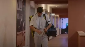 Nike Jordan Flight Essentials Joggers worn by Carlos Alcaraz as seen in Break Point (S02E02)
