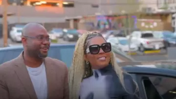 Lunettes de soleil carrées Chanel portées par Toya Bush-Harris dans Married to Medicine (S10E09)