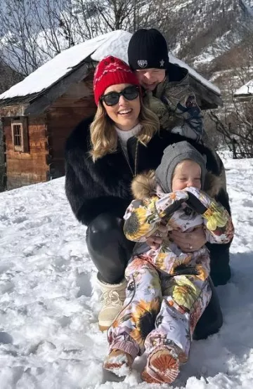 Chiara Ferragni Cf Snow Boots in Natural worn by Chiara Ferragni on her Instagram on January 14, 2024