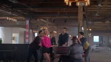 Cece Asym­met­ric Cold-Shoul­der Top worn by Claire Badgely (Seri DeYoung) as seen in Good Trouble (S05E13)