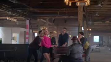 Cece Asym­met­ric Cold-Shoul­der Top worn by Claire Badgely (Seri DeYoung) as seen in Good Trouble (S05E13)