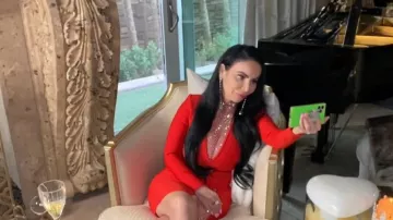 Fashion Nova Mi­ni Dress worn by (Mariah Fineman) as seen in 90 Day Diaries (S05E02)