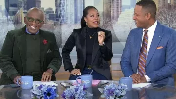 Gucci Reversible Logo-Plaque Belt worn by Sheinelle Jones as seen in Today on January 17, 2024