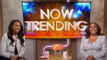 Iro Oslani Tweed Jacket worn by Mona Kosar Abdi as seen in Sherri on January 16, 2024