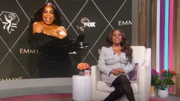 Derek Lam 10 Crosby Checked Boucle-tweed Mini Dress worn by Sherri Shepherd as seen in Sherri on January 16, 2024