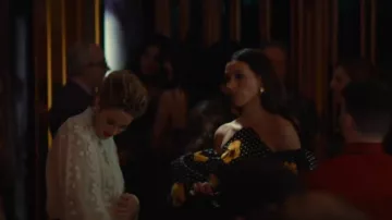 Carolina Herrera Strapless Mini Dress worn by Diana (Emmy Harrington) as seen in Three Women (S01E05)
