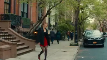 Balmain Six-Button High Waist Wool Grain de Poudre Skirt worn by Gia (Shailene Woodley) as seen in Three Women (S01E05)