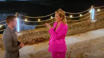 Alexander McQueen Double-Breasted Blazer worn by Brooke Baldwin as seen in The Trust: A Game of Greed (S01E07)