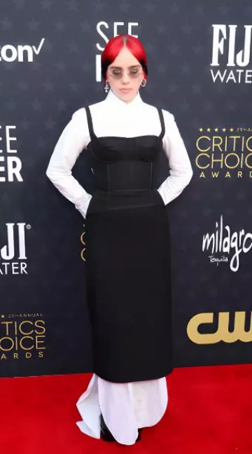 Lunettes Oliver Peoples Calidor portées par Billie Eilish aux Critics Choice Awards le 14 janvier 2024