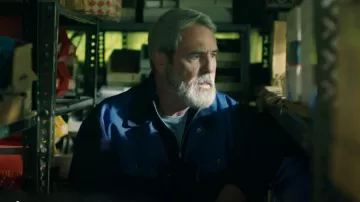 True Face Men's Jacket Work Safety Industrial Heavy Duty Multi Pocket worn by Martin Stone (Neil Morrissey) as seen in Finders Keepers (S01E01)