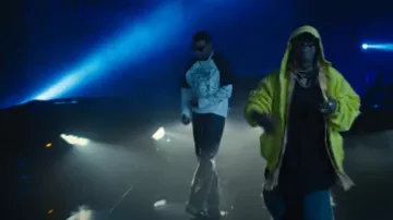 T-shirt à manches longues Lanvin x Future White & Black porté par Rob49 dans Rob49 - Wassam Baby (avec Lil Wayne) [Vidéo officielle]