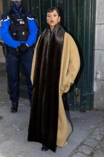 Loewe Toy Panta Boots portées par Taylor Russell au Loewe Show le 20 janvier 2024