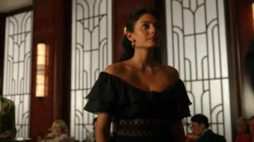 Charo ruiz Long Dress Flo­rence worn by Leila (Pardis Saremi) as seen in Death and Other Details (S01E01)
