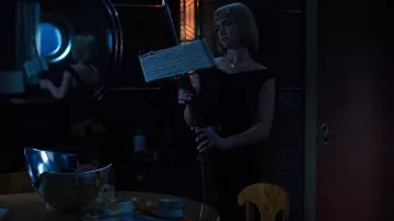 Roland Mouret Off-The-Shoulder Jumpsuit worn by Imogene (Violett Beane) as seen in Death and Other Details (S01E01)