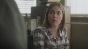 Barbour Daphne Shirt worn by DC Steph Duncan (Rhiannon Clements) as seen in Vera (S13E03)