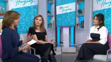Vestido tubo de manga corta A.L.C. Elvie usado por Jenna Bush Hager como se ve en Today with Hoda & Jenna el 18 de enero de 2024