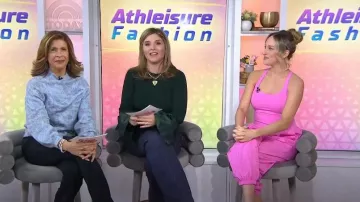 Anthropologie The Beatriz Mock-Neck Sweater Lurex Edition worn by Hoda Kotb as seen in Today with Hoda & Jenna on January 19, 2024