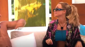 Nasty Gal Trim Maxi Robe worn by Georgia Harrison as seen in Love Island: All Stars (S01E07)