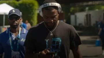 Nike Ten­nis T-Shirt worn by Frances Tiafoe as seen in Break Point (S02E03)