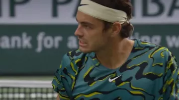 Nike Ten­nis Shirt worn by Taylor Fritz as seen in Break Point (S02E03)