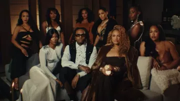 Gafas de sol Prada Black & Orange 'Symbole' (PR27ZS) usadas por Gunna en Turbo x Gunna - Bachelor [Video oficial]