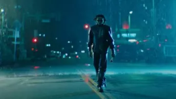 Saint Laurent Black Leather Bow-Collar Shirt worn by Gunna in Turbo x Gunna - Bachelor [Official Video]