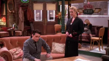 des années 80 brodé à la main vert forêt foncé Cardigan porté par Phoebe Buffay (Lisa Kudrow) comme on le voit dans Friends (S01E17)