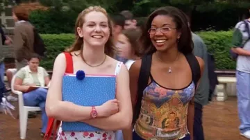 Buddha Print Top worn by Chastity (Gabrielle Union) as seen in 10 Things I Hate About You