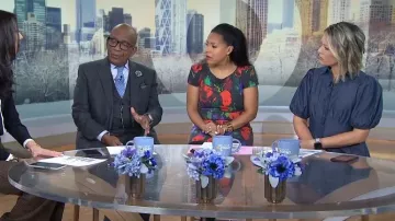 Eliza J Puff Sleeve Shirtdress worn by Dylan Dreyer as seen in Today on January 23, 2024