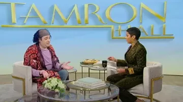 Gucci Horsebit Velvet Pants worn by Tamron Hall as seen in Tamron Hall Show on January 19, 2024